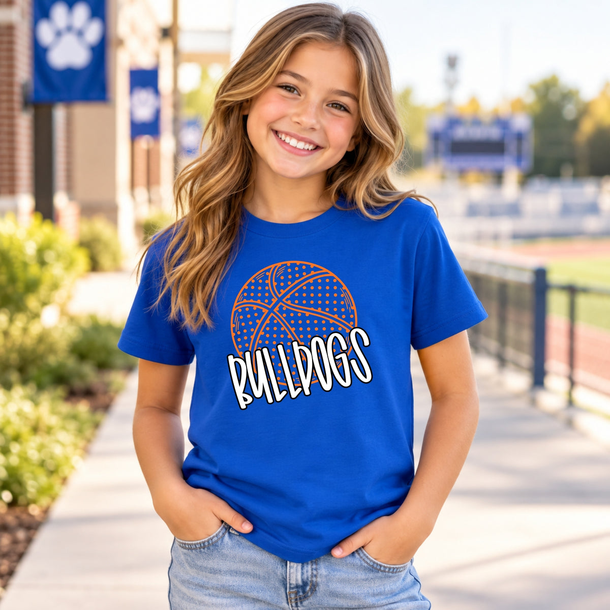 JWP Bulldogs Basketball Polka Dot mockup 3
