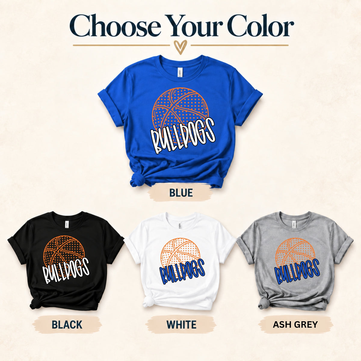 JWP Bulldogs | Basketball Polka Dot | Youth Signature