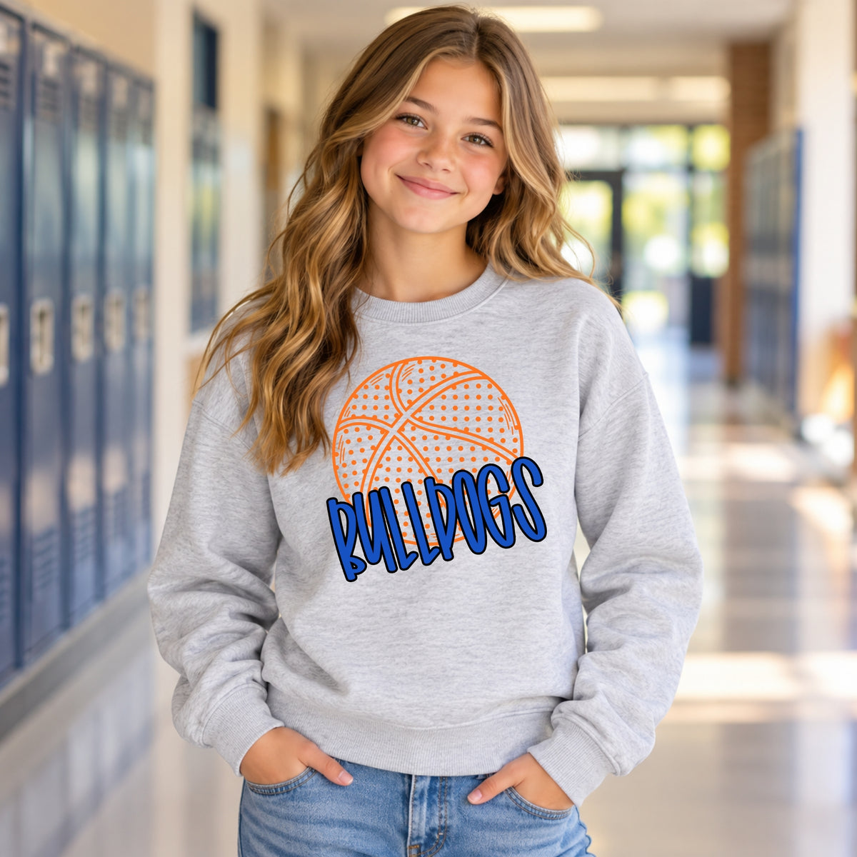 JWP Bulldogs | Basketball Polka Dot | Youth Signature