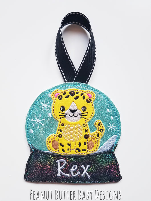 Leopard Globe Ornament