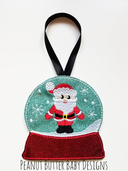 Santa Globe Ornament