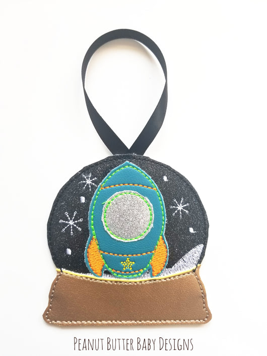 Rocket Globe Ornament