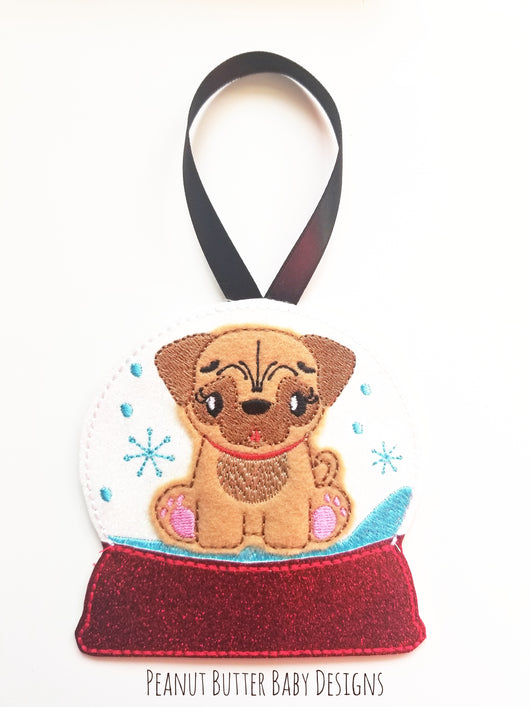 Dog Globe Ornament