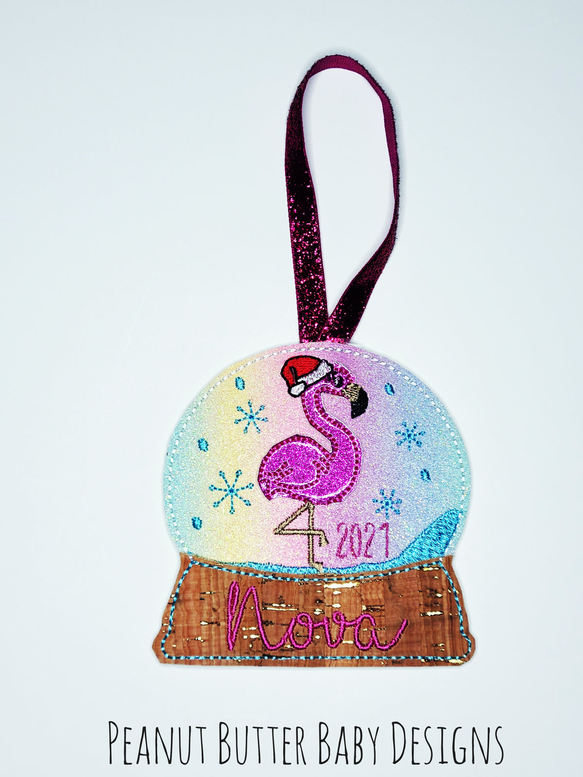 Flamingo Globe Ornament