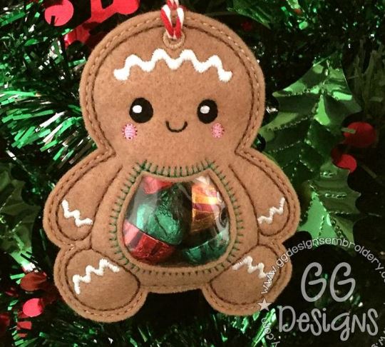 Gingerbread Man Treat Holder