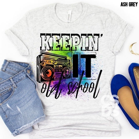 Keeping it old school - Adult - Screen Print