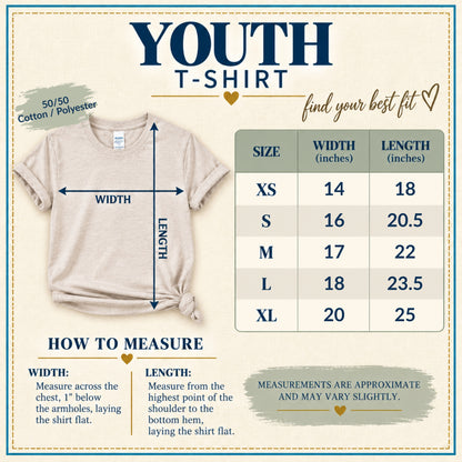 youth garment size chart
