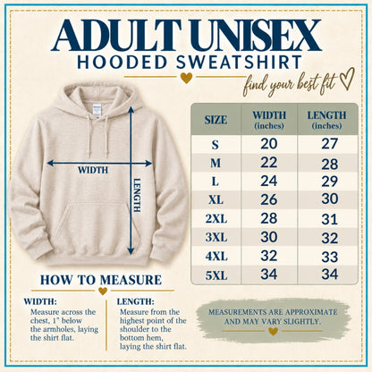 PBBD adult apparel size chart