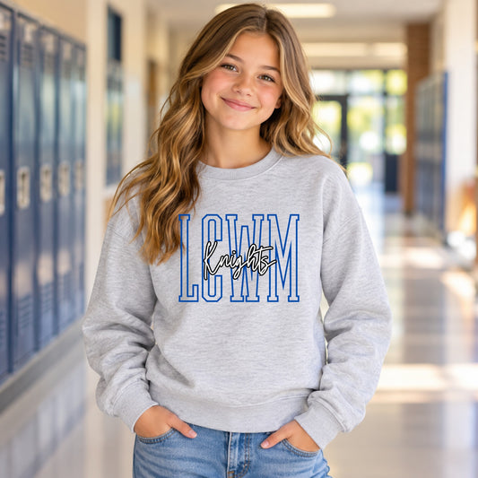 LCWM Knights outline youth grey model