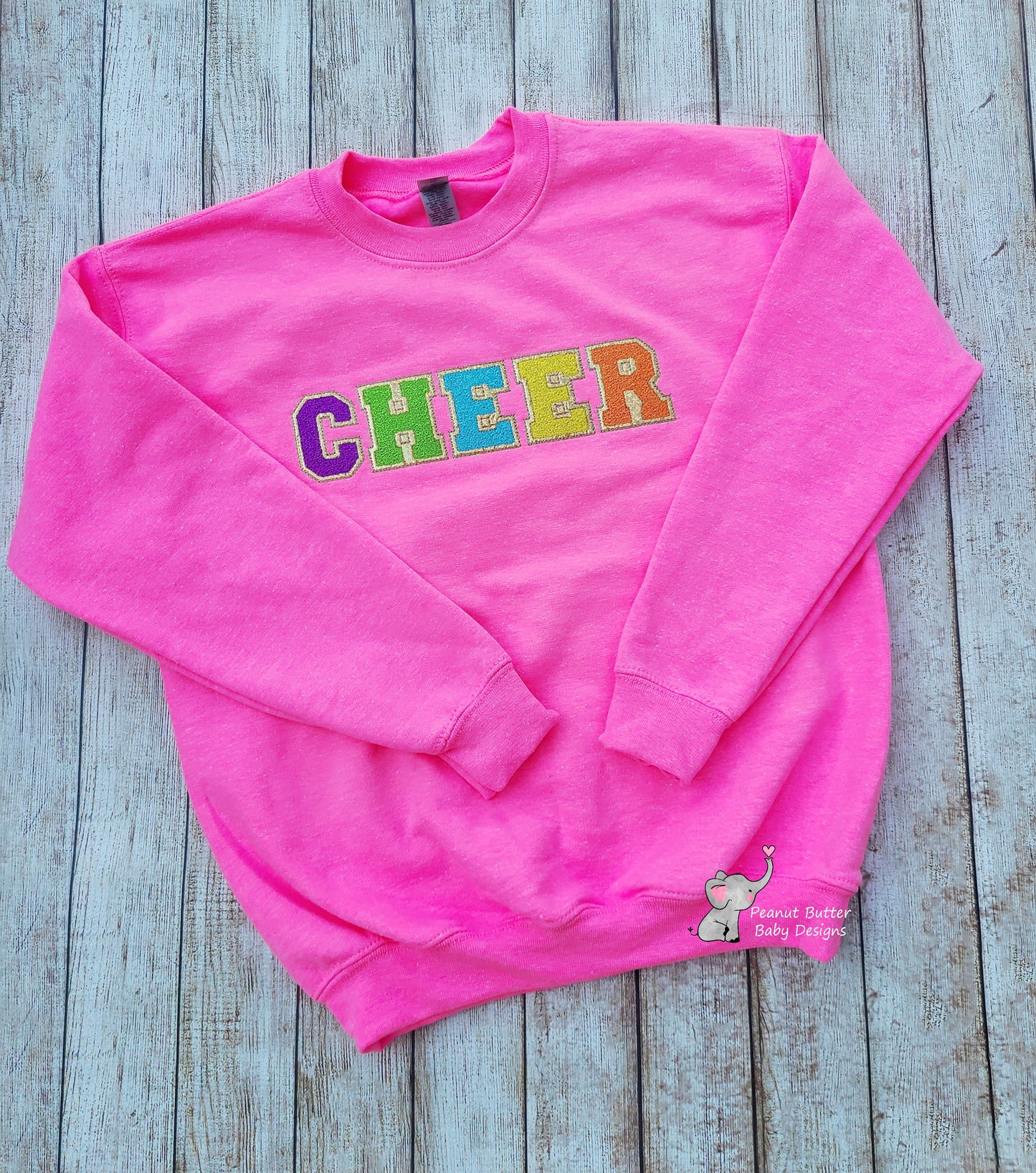Cheer Sweatshirt - Youth - Embroidered & HTV