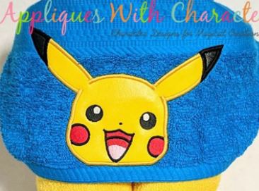Pika - Catch them All - Hooded Towel