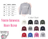 Cheer Sweatshirt - Youth - Embroidered & HTV