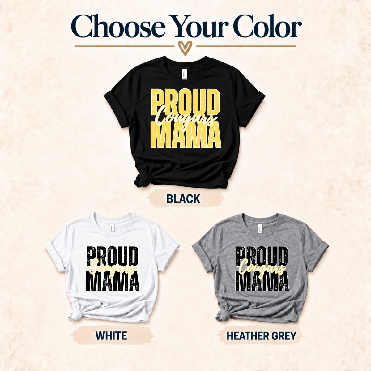 Mankato East Cougars cougar mama design and mockup 2