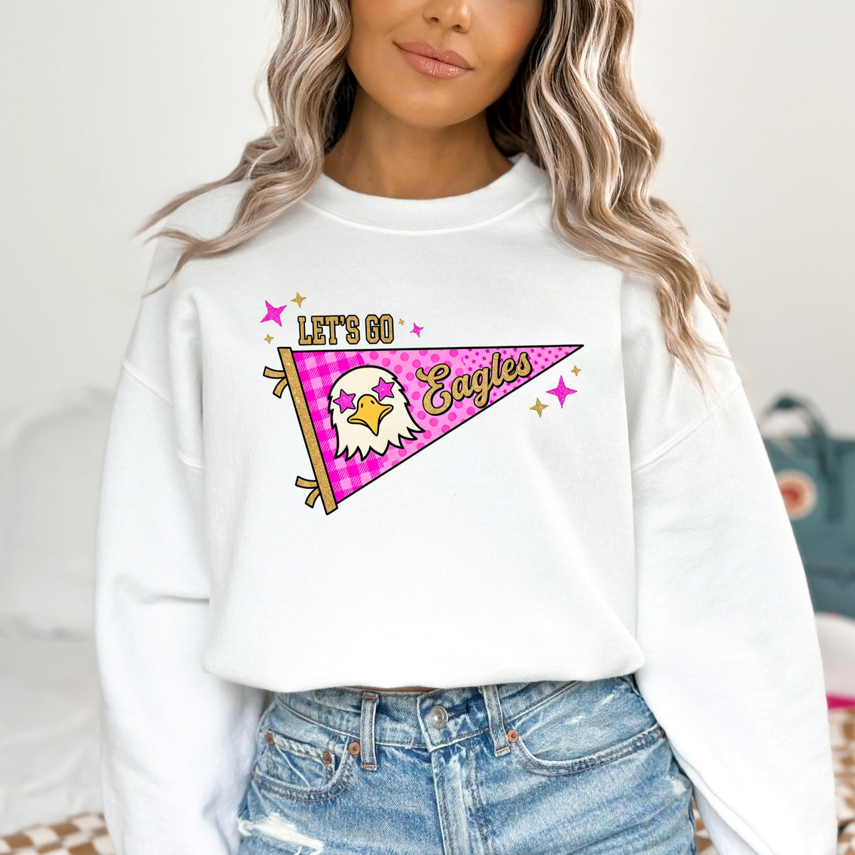Maple River Eagles eagles pink design and mockup 4