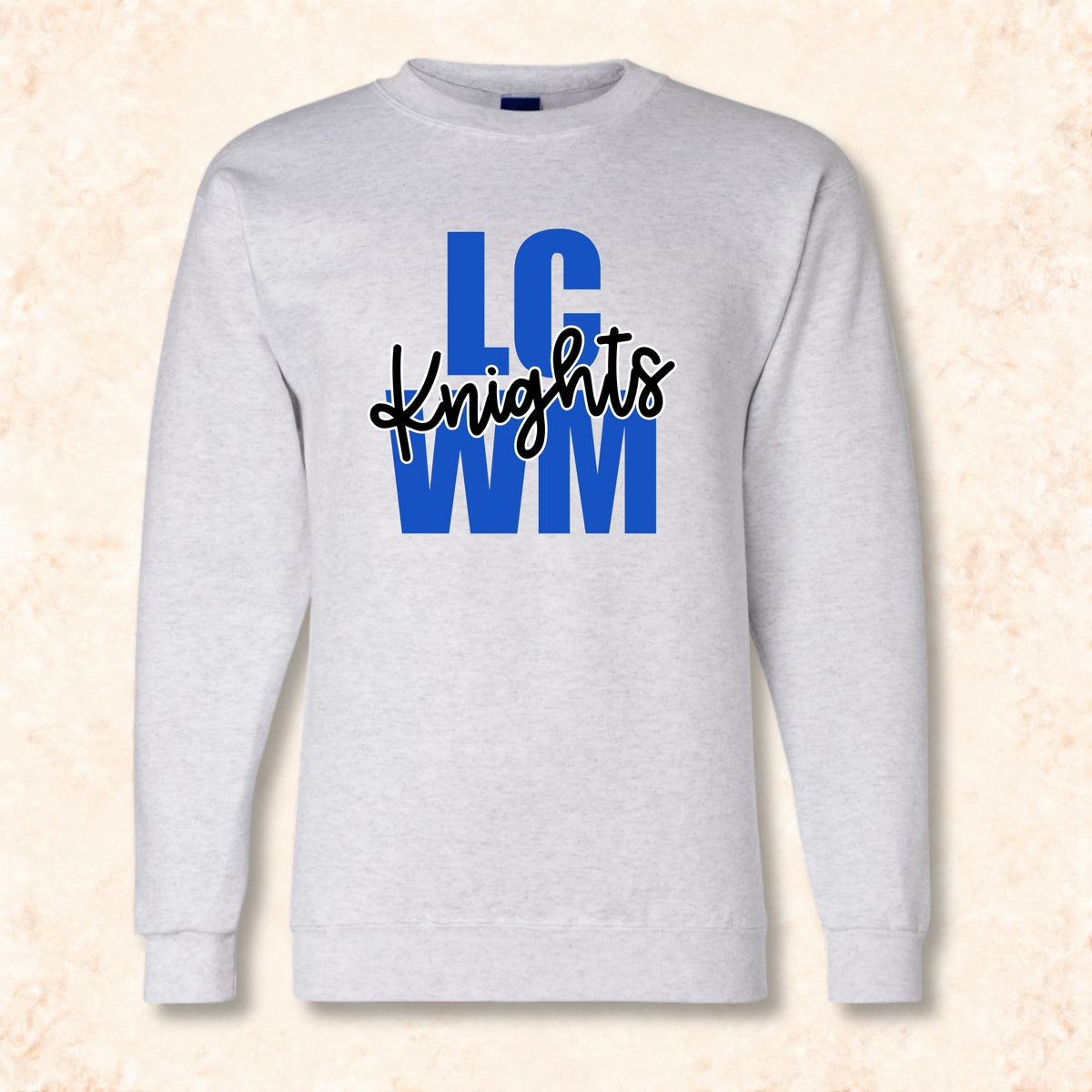 LCWM Knights stacked block script mockup 10
