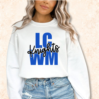 LCWM Knights stacked block script mockup 6