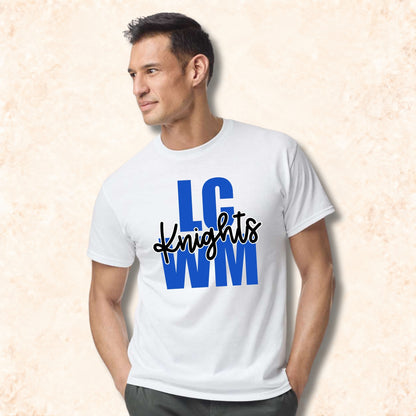 LCWM Knights stacked block script mockup 9