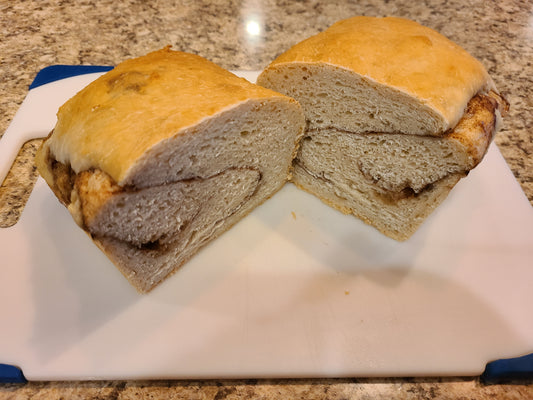 Sourdough Cinnamon Swirl Cottage Loaf