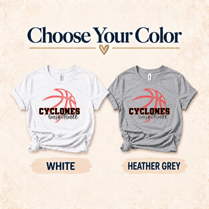 Basketball Arch in White and Heather Grey