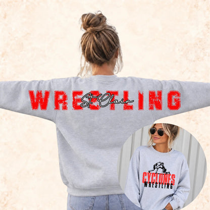 St. Clair Cyclones | Wrestling Front & Back | Youth Signature