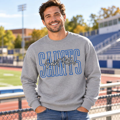 St. Peter Saints outlined lettering original mockup 4