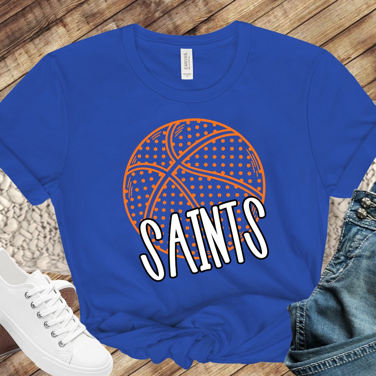 St. Peter Saints basketball design mockup 8