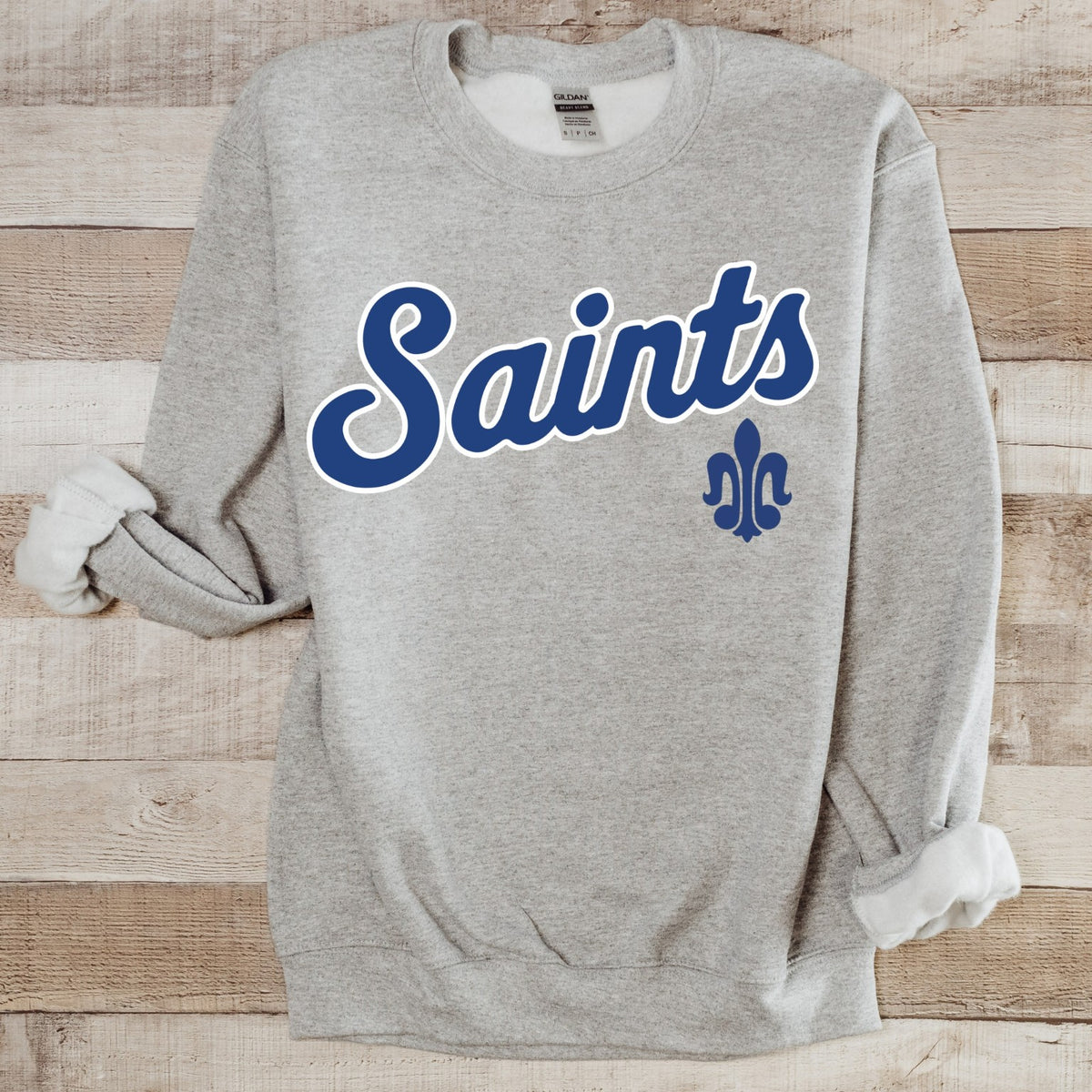 St. Peter Saints script fleur-de-lis original mockup 3