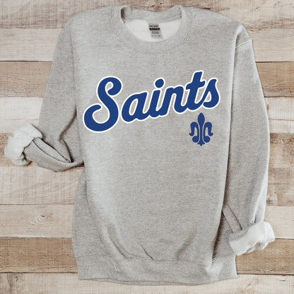 St. Peter Saints script fleur-de-lis original mockup 3