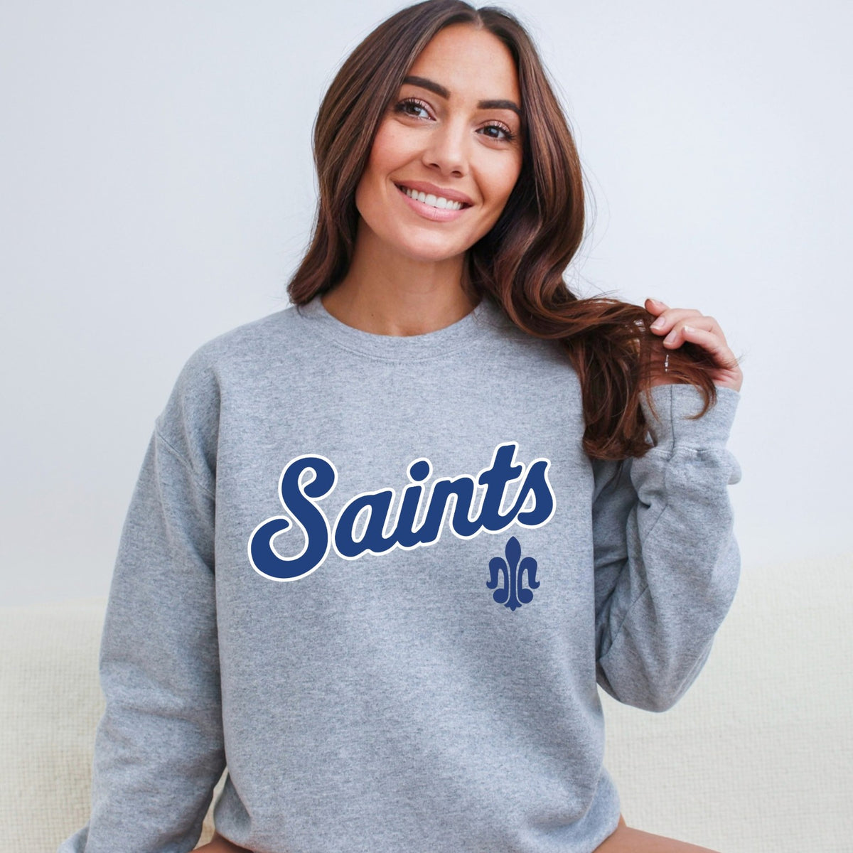 St. Peter Saints script fleur-de-lis original mockup 5