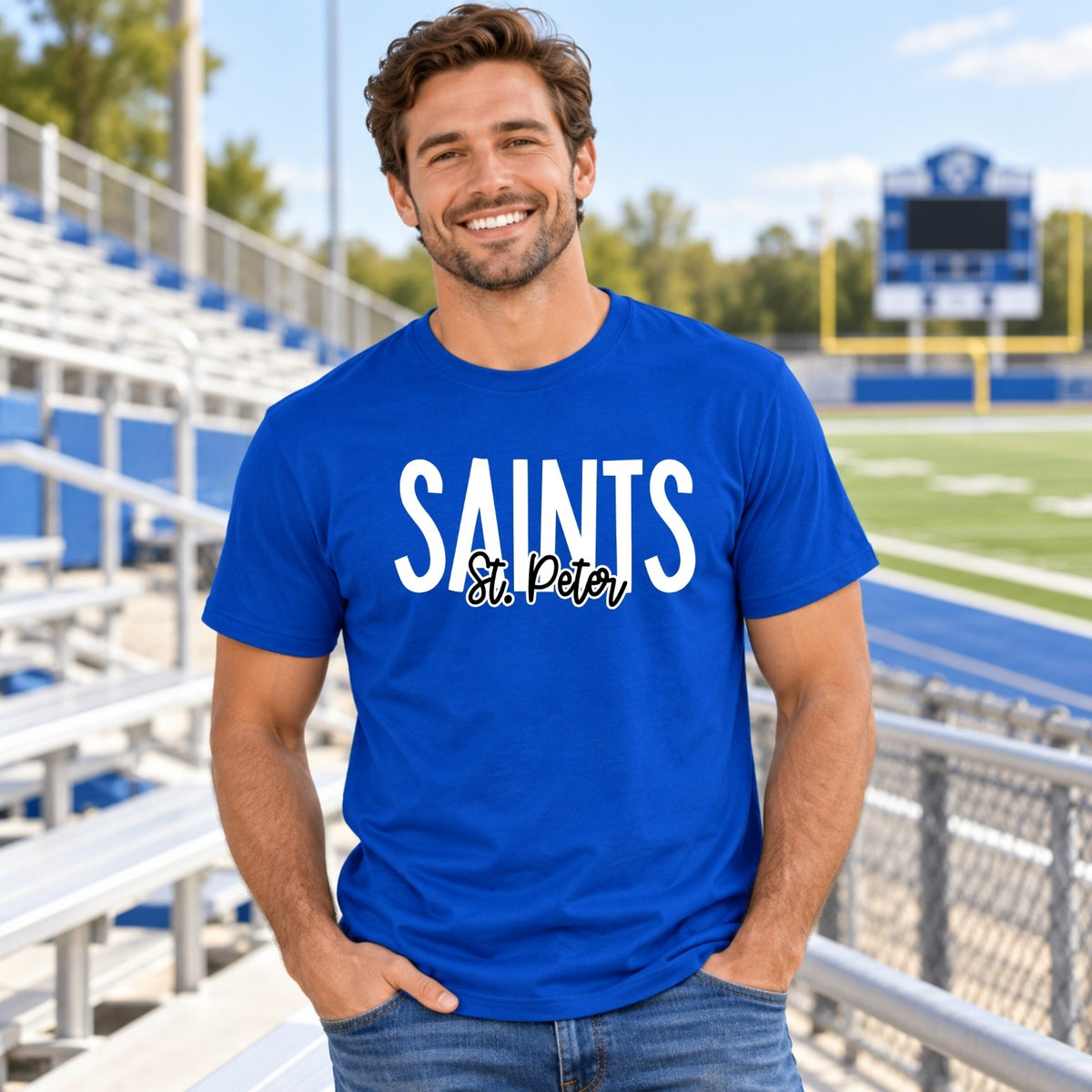 St. Peter Saints lettering mockup 1