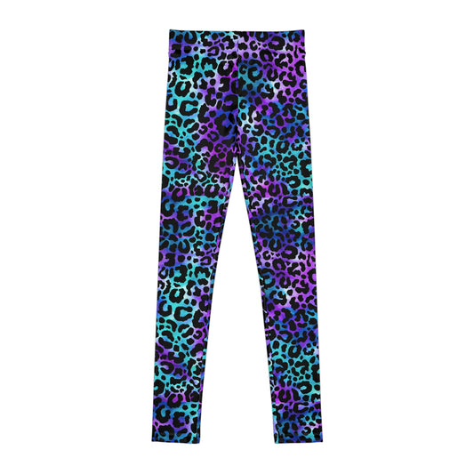 Cheetah Youth Leggings,  Cheetah Print Leggings, Leopard Print Leggings, Youth Leopard Print Leggins