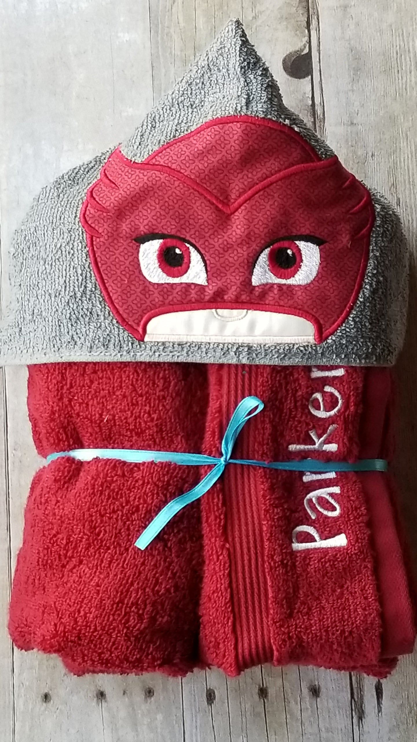 Bedtime Owl Hero Hooded Towel