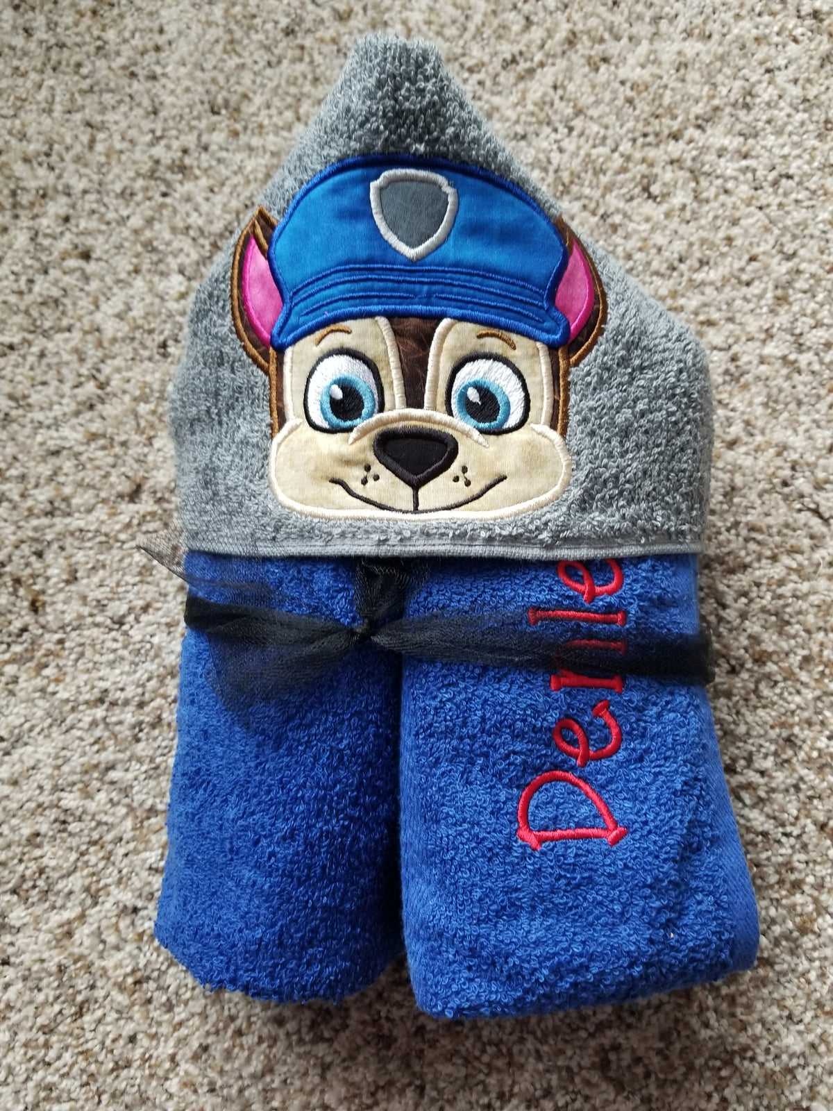 Patrol Friends - Police Dog Hooded Towel