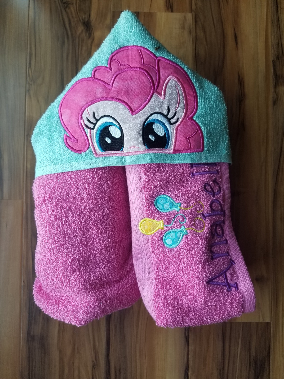 Pony Friends - Pink Pony Hooded Towel
