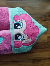 Pony Friends - Pink Pony Hooded Towel