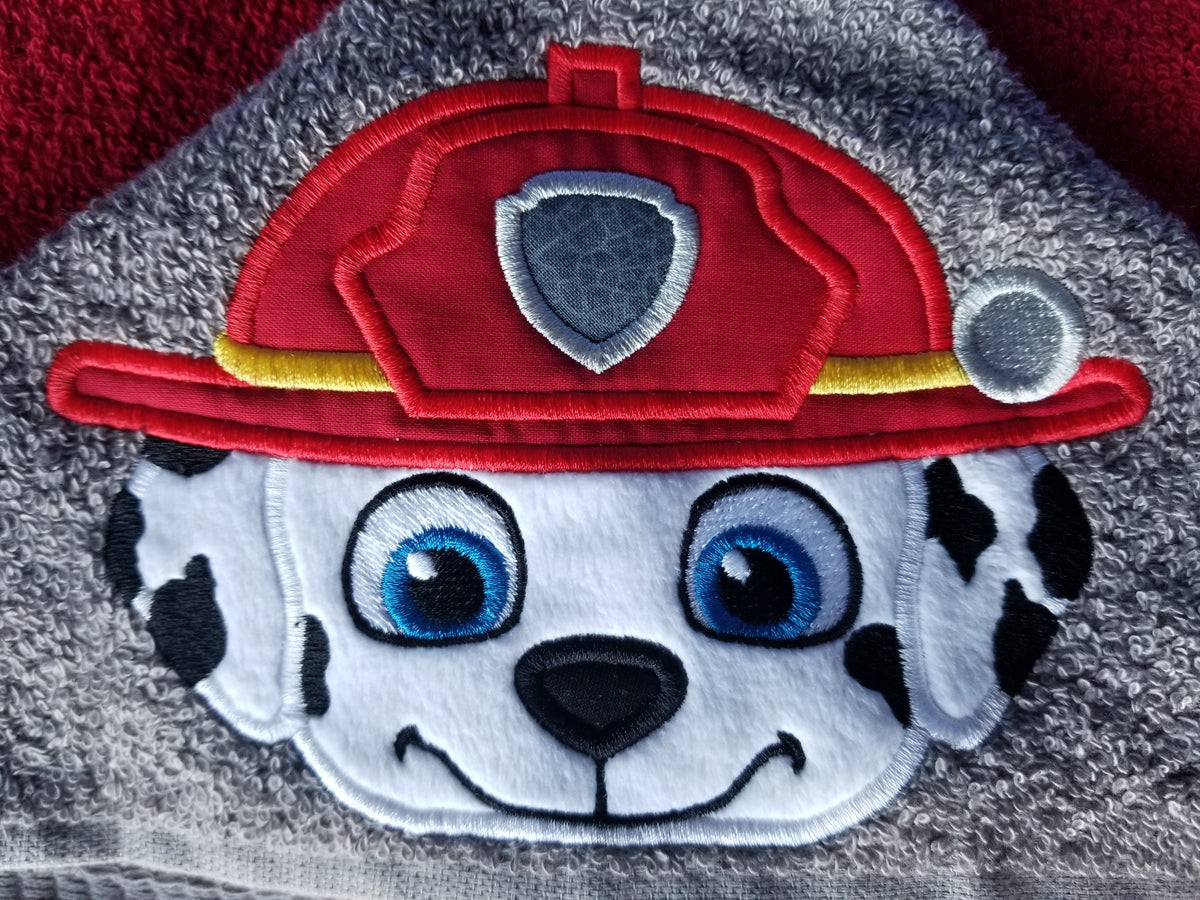 Patrol Friends - Fire Rescue Dog Hooded Towel