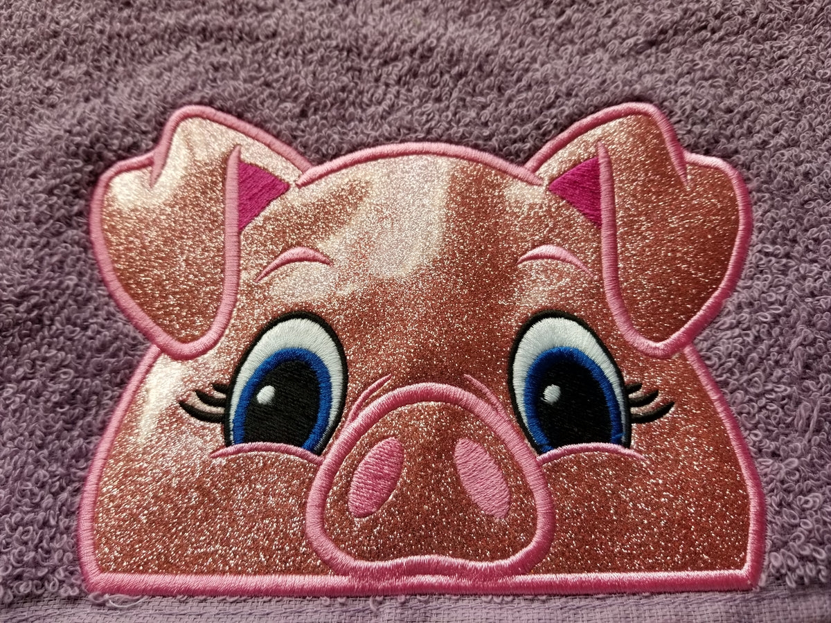 Pig Hooded Towel