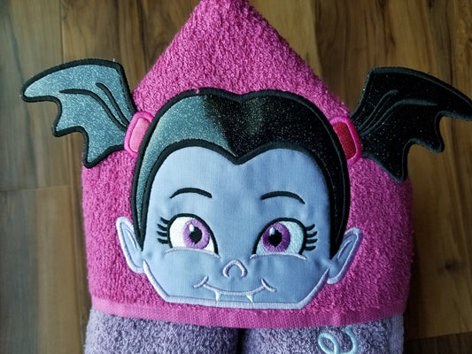 Vampire Girl Hooded Towel