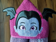 Vampire Girl Hooded Towel