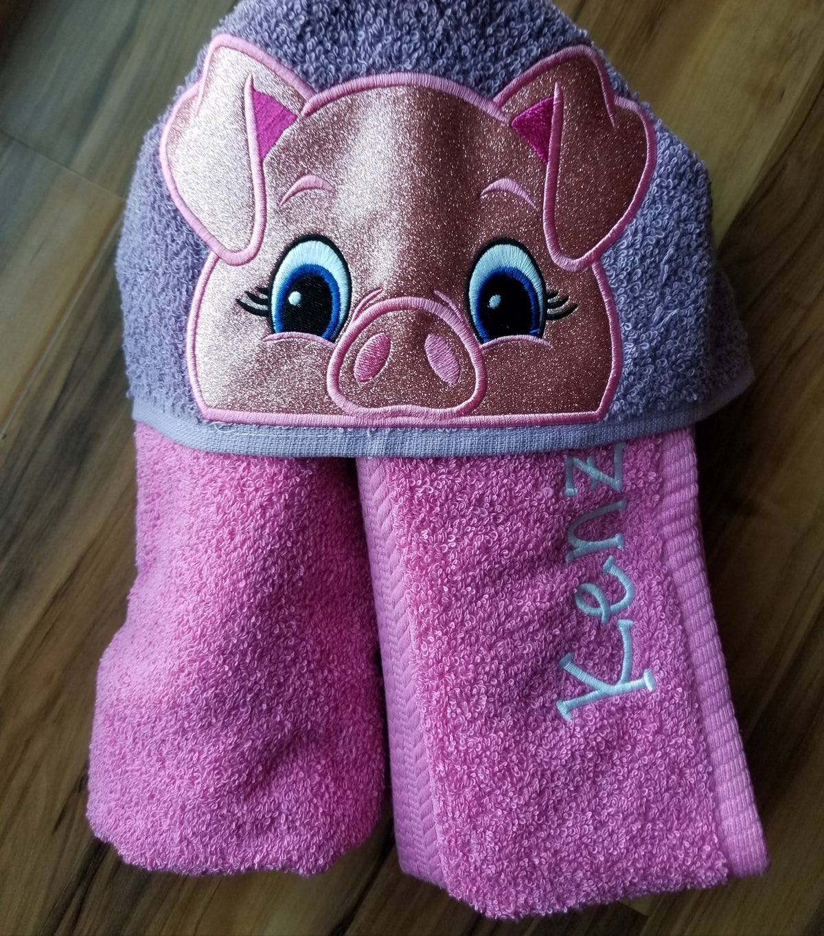Pig Hooded Towel
