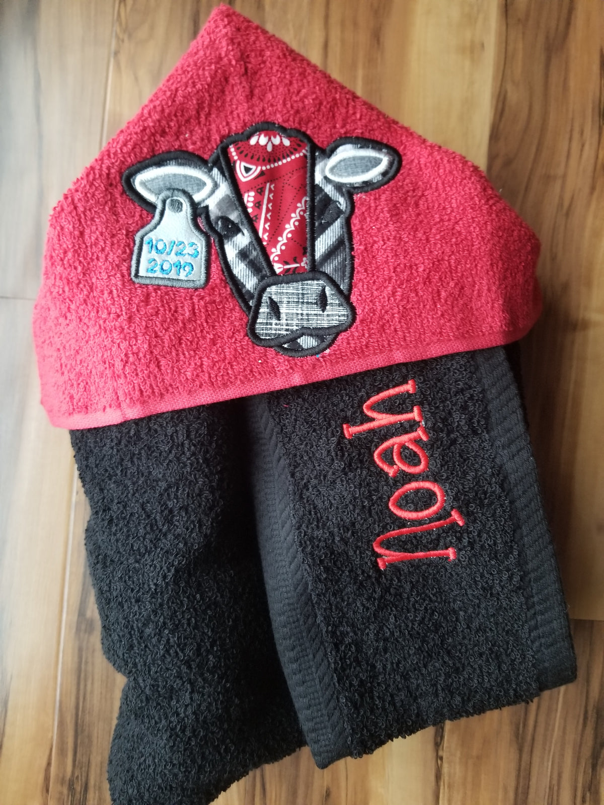 Cow Hooded Towel