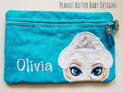 Frozen Queen Zipper Pouch