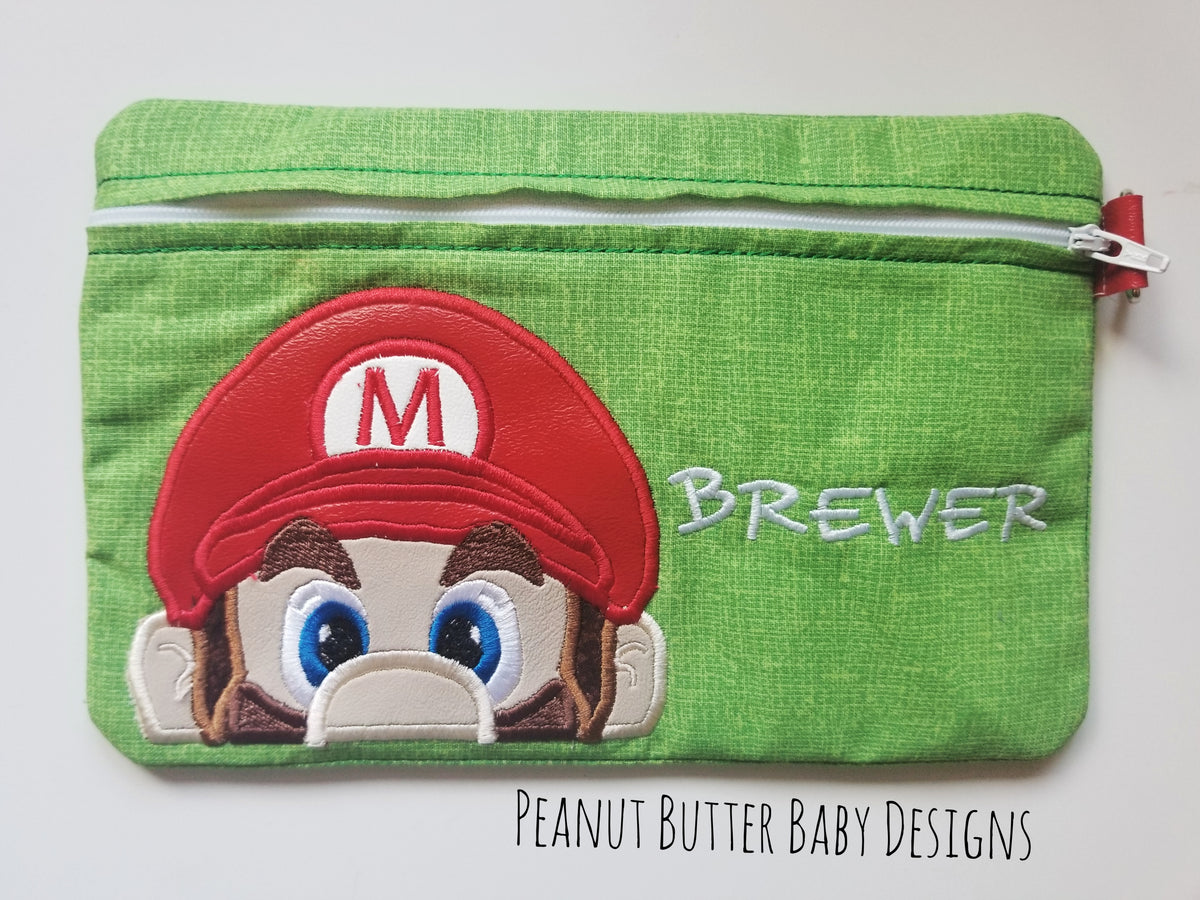 Red Plumber Zipper Pouch