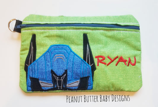 Transform Robot Zipper Pouch