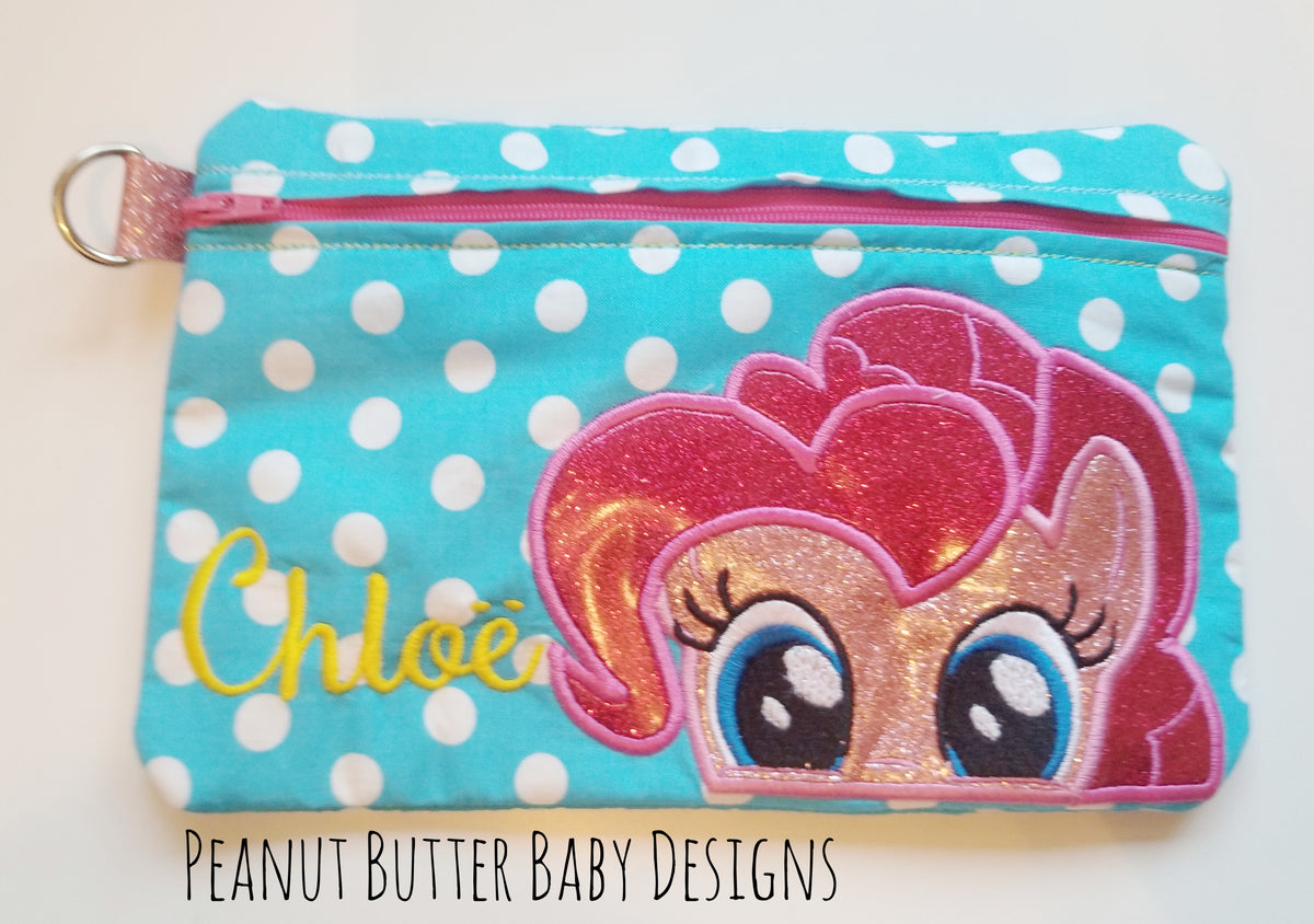 Pony Friends-Pink Pony Zipper Pouch