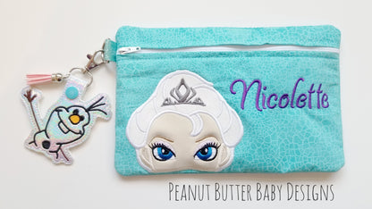 Frozen Queen Zipper Pouch