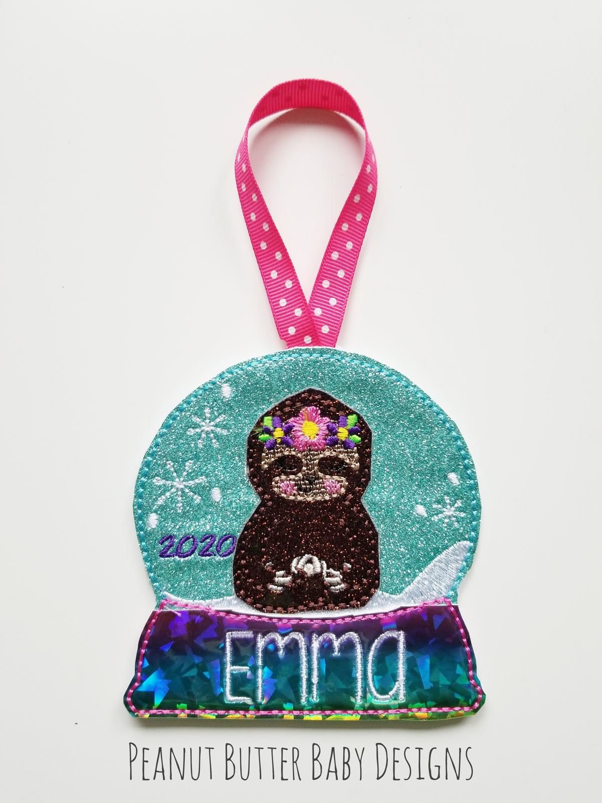 Sloth Globe Ornament