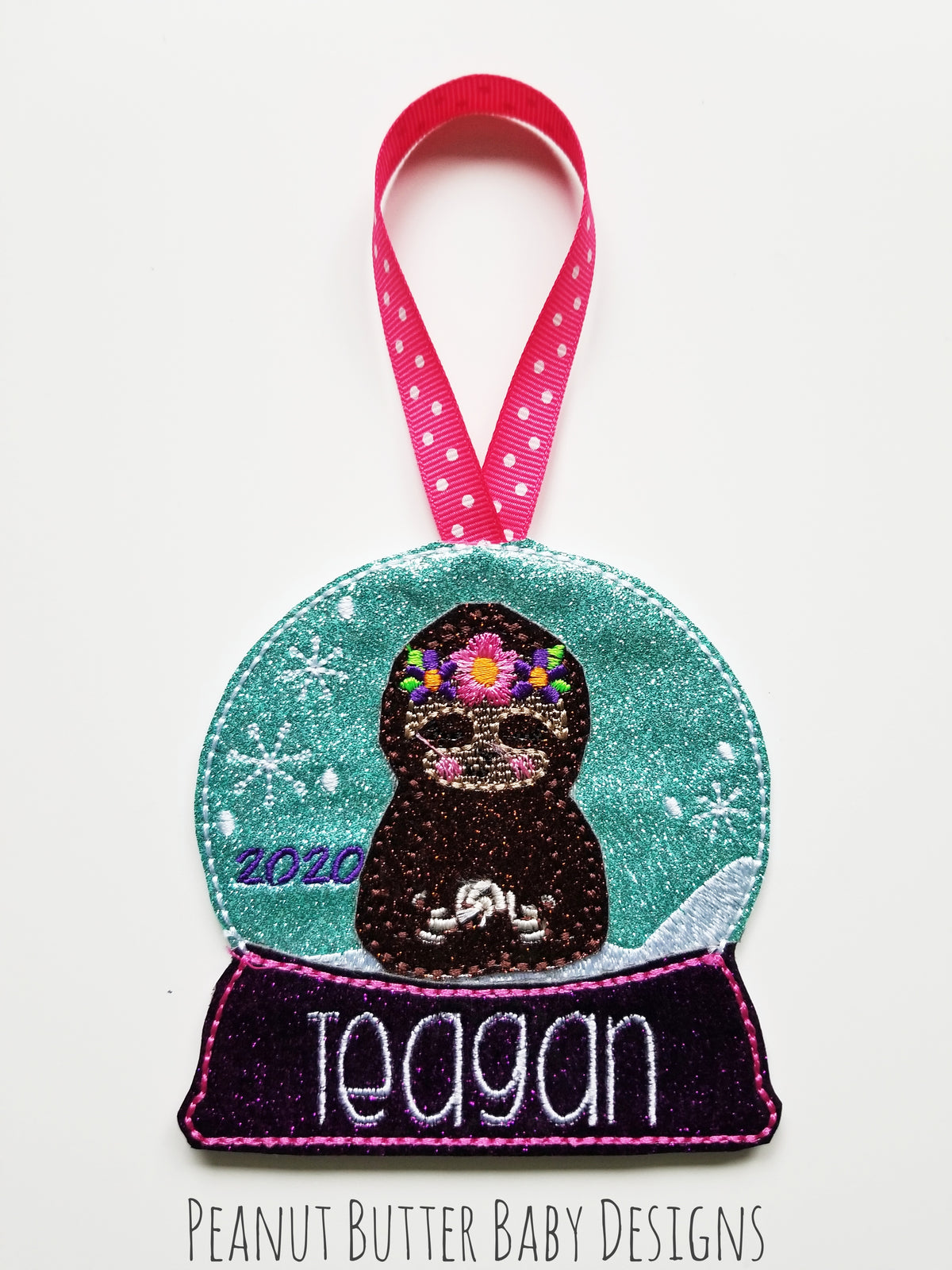 Sloth Globe Ornament
