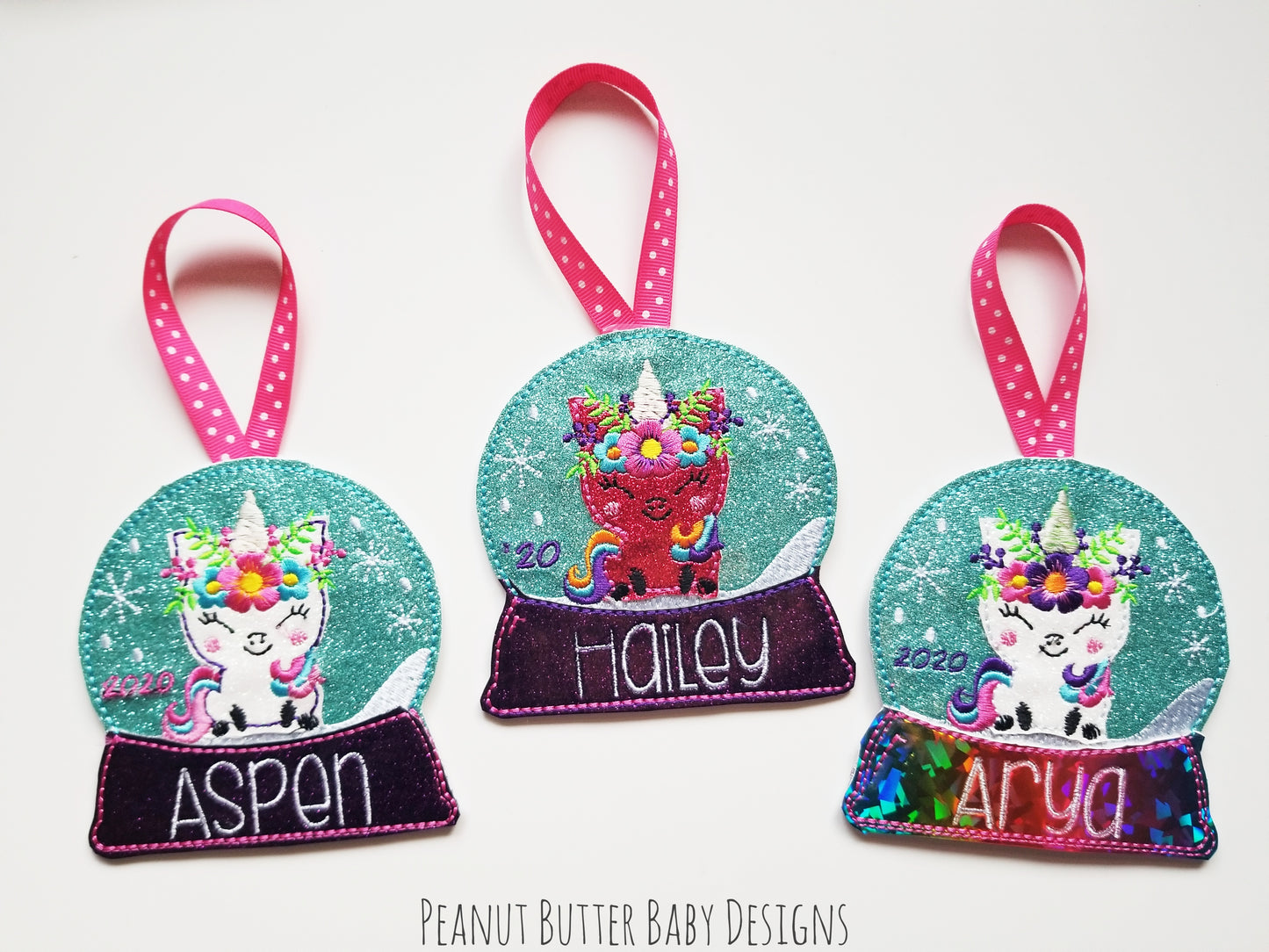 Unicorn Globe Ornament
