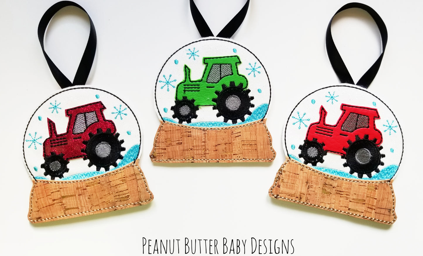 Tractor Globe Ornament